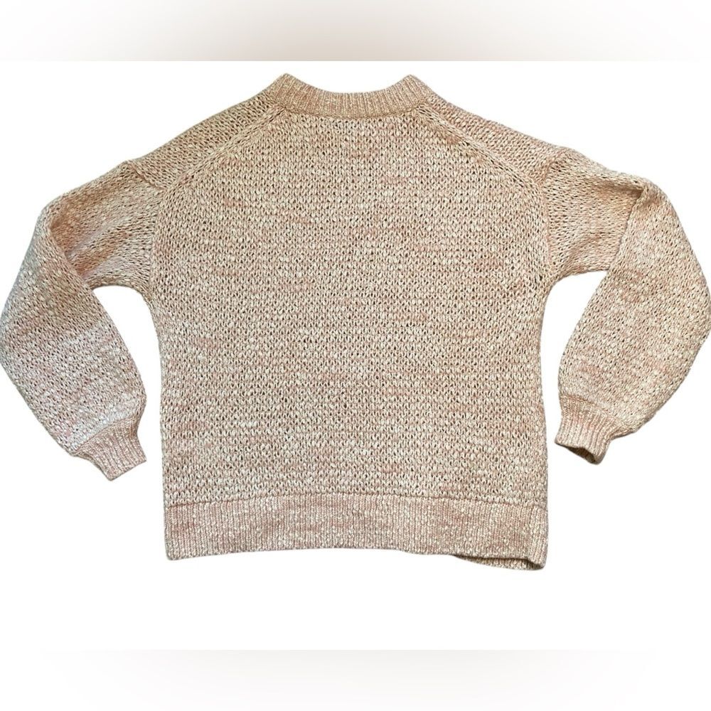 Madewell Light Pink Cotton Wool & Alpaca Blend Crewneck Oversized Baez Sweater - Picture 6 of 10